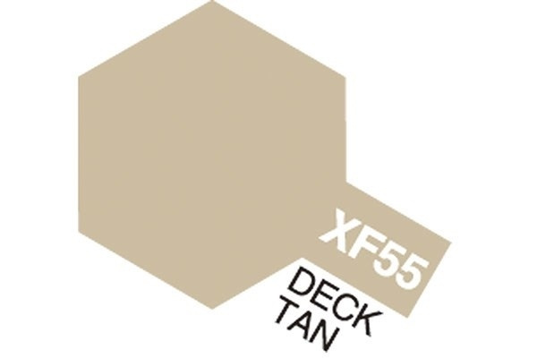 Acrylic Mini XF-55 Deck Tan i gruppen SPORT, FRITID & HOBBY / Hobby / Hobbyfärger / Tamiya / Vattenbaserad hos TP E-commerce Nordic AB (A05844)