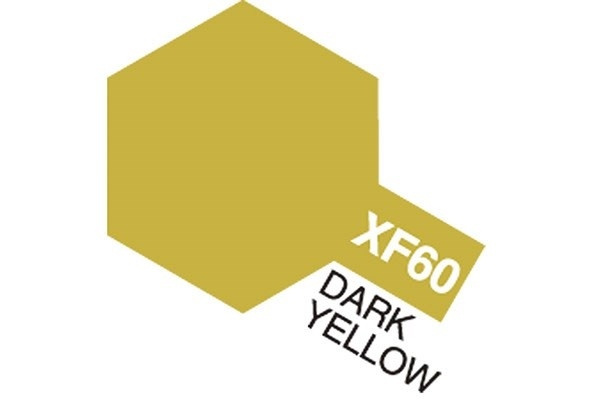 Acrylic Mini XF-60 Dark Yellow i gruppen SPORT, FRITID & HOBBY / Hobby / Hobbyfärger / Tamiya / Vattenbaserad hos Teknikproffset Nordic AB (A05849)