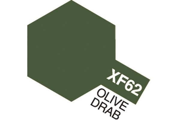 Acrylic Mini XF-62 Olive Drab i gruppen SPORT, FRITID & HOBBY / Hobby / Hobbyfärger / Tamiya / Vattenbaserad hos TP E-commerce Nordic AB (A05851)