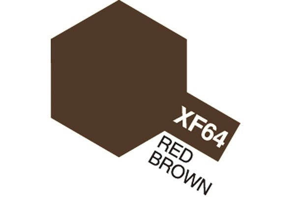 Acrylic Mini XF-64 Red Brown i gruppen SPORT, FRITID & HOBBY / Hobby / Hobbyfärger / Tamiya / Vattenbaserad hos TP E-commerce Nordic AB (A05853)
