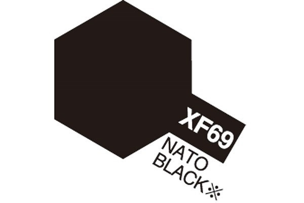 Acrylic Mini XF-69 NATO Black i gruppen SPORT, FRITID & HOBBY / Hobby / Hobbyfärger / Tamiya / Vattenbaserad hos TP E-commerce Nordic AB (A05858)
