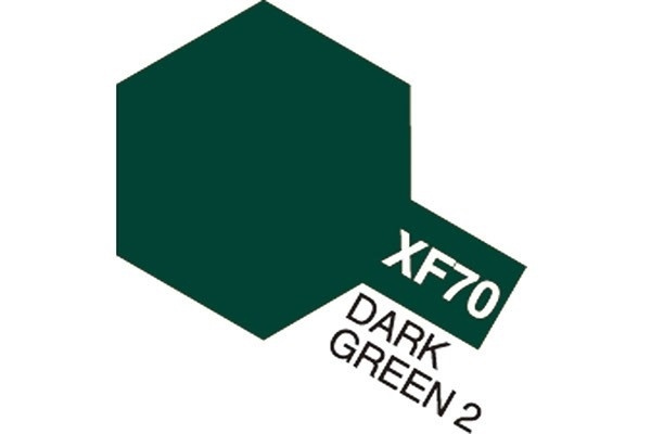 Acrylic Mini XF-70 Dark Green 2 i gruppen SPORT, FRITID & HOBBY / Hobby / Hobbyfärger / Tamiya / Vattenbaserad hos TP E-commerce Nordic AB (A05859)