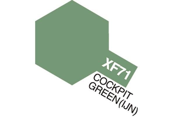 Acrylic Mini XF-71 Cockp. Green i gruppen SPORT, FRITID & HOBBY / Hobby / Hobbyfärger / Tamiya / Vattenbaserad hos TP E-commerce Nordic AB (A05860)
