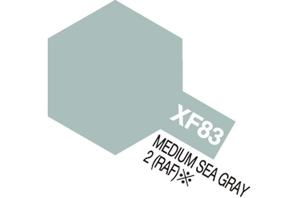 Acrylic Mini XF-83 Med. Sea Gray 2 RAF i gruppen SPORT, FRITID & HOBBY / Hobby / Hobbyfärger / Tamiya / Vattenbaserad hos TP E-commerce Nordic AB (A05872)