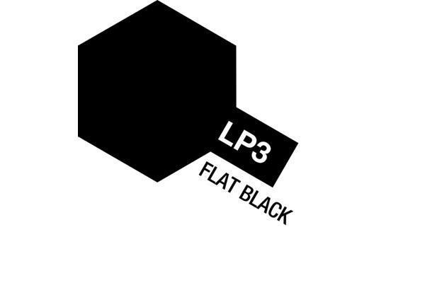 Tamiya Lacquer Paint LP-3 Flat Black i gruppen SPORT, FRITID & HOBBY / Hobby / Hobbyfärger / Tamiya / Lackbaserad hos TP E-commerce Nordic AB (A05879)