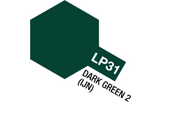 Tamiya Lacquer Paint LP-31 Dark Green 2 (IJN) i gruppen SPORT, FRITID & HOBBY / Hobby / Hobbyfärger / Tamiya / Lackbaserad hos TP E-commerce Nordic AB (A05907)