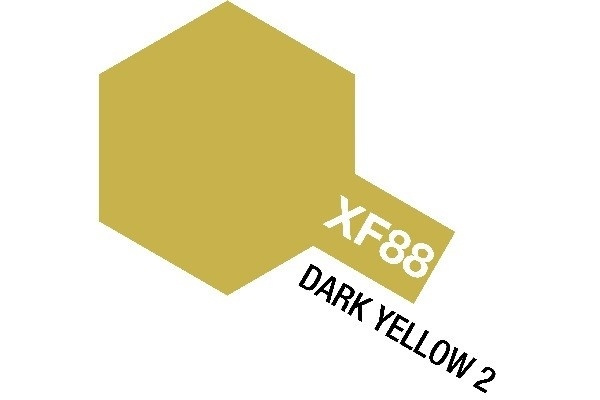 Acrylic Mini XF-88 Dark Yellow 2 i gruppen SPORT, FRITID & HOBBY / Hobby / Hobbyfärger / Tamiya / Vattenbaserad hos TP E-commerce Nordic AB (A05937)