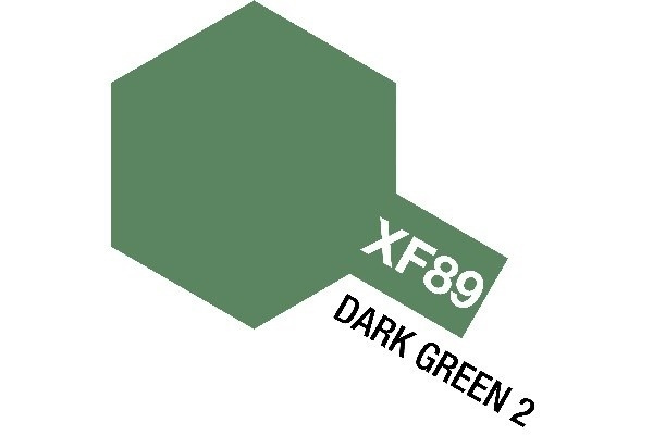 Acrylic Mini XF-89 Dark Green 2 i gruppen SPORT, FRITID & HOBBY / Hobby / Hobbyfärger / Tamiya / Vattenbaserad hos TP E-commerce Nordic AB (A05938)