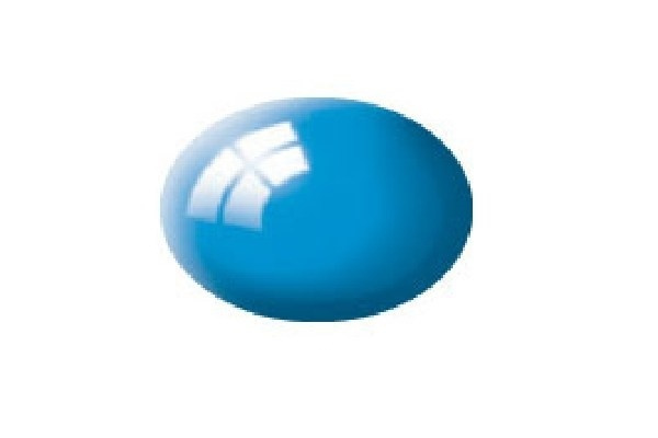 Revell Aqua light blue gloss, 18ml i gruppen SPORT, FRITID & HOBBY / Hobby / Hobbyfärger / Revell / Vattenbaserad hos TP E-commerce Nordic AB (A06077)