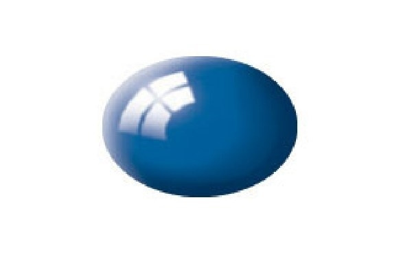 Revell Aqua blue gloss, 18ml i gruppen SPORT, FRITID & HOBBY / Hobby / Hobbyfärger / Revell / Vattenbaserad hos TP E-commerce Nordic AB (A06079)