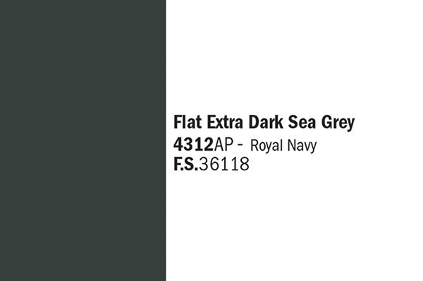 Italeri Flat Extra Dark Sea Grey, 20ml i gruppen SPORT, FRITID & HOBBY / Hobby / Hobbyfärger / Italeri / Vattenbaserad hos TP E-commerce Nordic AB (A06146)