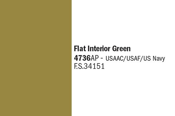 Italeri Flat Interior Green, 20ml i gruppen SPORT, FRITID & HOBBY / Hobby / Hobbyfärger / Italeri / Vattenbaserad hos TP E-commerce Nordic AB (A06174)