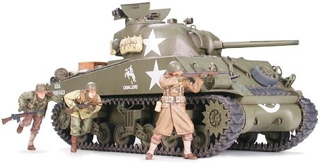 Tamiya 1/35 SHERMAN M4A3 75MM LATE i gruppen SPORT, FRITID & HOBBY / Hobby / Plastmodeller / Militärfordon (Land) hos TP E-commerce Nordic AB (A06338)