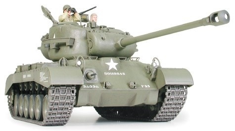 Tamiya 1/35 M26 PERSHING i gruppen SPORT, FRITID & HOBBY / Hobby / Plastmodeller / Militärfordon (Land) hos TP E-commerce Nordic AB (A06342)