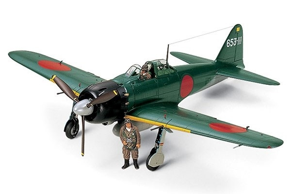 Tamiya 1/32 A6M5 Zero Model 52 (Zeke) i gruppen SPORT, FRITID & HOBBY / Hobby / Plastmodeller / Flyg/Helikoptrar hos TP E-commerce Nordic AB (A06428)