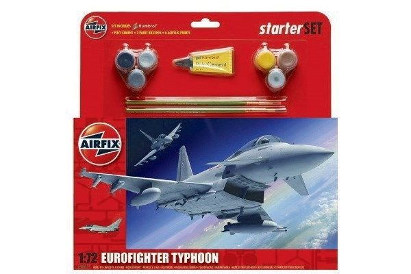 Airfix Eurofighter Typhoonlarge starter set i gruppen SPORT, FRITID & HOBBY / Hobby / Plastmodeller / Startkit/Gåvoset hos TP E-commerce Nordic AB (A06500)