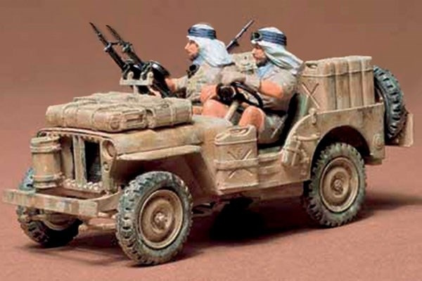 Tamiya 1/35 British SAS Jeep i gruppen SPORT, FRITID & HOBBY / Hobby / Plastmodeller / Militärfordon (Land) hos TP E-commerce Nordic AB (A06518)