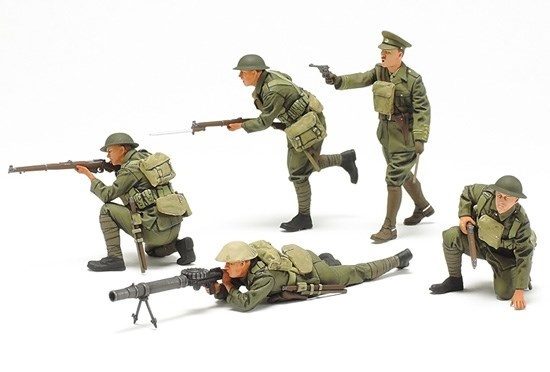 Tamiya 1/35 WWI British Infantry Set i gruppen SPORT, FRITID & HOBBY / Hobby / Plastmodeller / Figurer hos TP E-commerce Nordic AB (A06535)