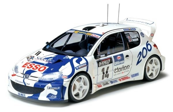 Tamiya 1/24 Peugeot 206 WRC i gruppen SPORT, FRITID & HOBBY / Hobby / Plastmodeller / Bilar hos TP E-commerce Nordic AB (A06590)