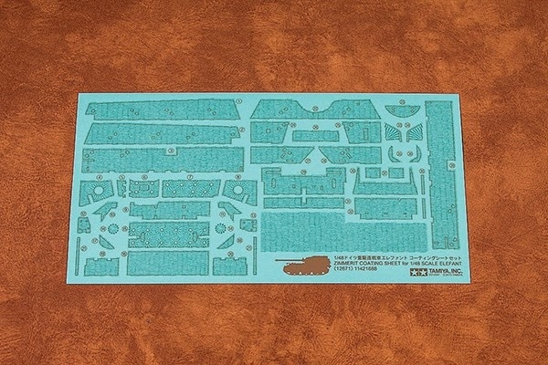 Tamiya 1/48 Elefant Zimmerit Sheet i gruppen SPORT, FRITID & HOBBY / Hobby / Plastmodeller / Militärfordon (Land) hos TP E-commerce Nordic AB (A06625)