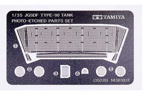 Tamiya 1/35 JGSDF Type 90 Tank PE Parts Set i gruppen SPORT, FRITID & HOBBY / Hobby / Plastmodeller / Militärfordon (Land) hos TP E-commerce Nordic AB (A06636)