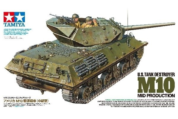 Tamiya 1/35 US M10 Mid Production i gruppen SPORT, FRITID & HOBBY / Hobby / Plastmodeller / Militärfordon (Land) hos TP E-commerce Nordic AB (A06668)