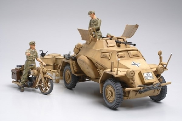 Tamiya 1/35 Sd.Kfz.222 North Africa i gruppen SPORT, FRITID & HOBBY / Hobby / Plastmodeller / Militärfordon (Land) hos TP E-commerce Nordic AB (A06677)