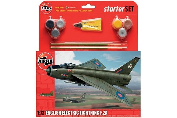 Airfix English Electric lightning F2A i gruppen SPORT, FRITID & HOBBY / Hobby / Plastmodeller / Startkit/Gåvoset hos TP E-commerce Nordic AB (A06729)