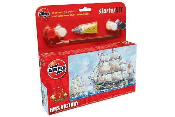 Airfix Starter Set HMS Victory i gruppen SPORT, FRITID & HOBBY / Hobby / Plastmodeller / Startkit/Gåvoset hos TP E-commerce Nordic AB (A06750)