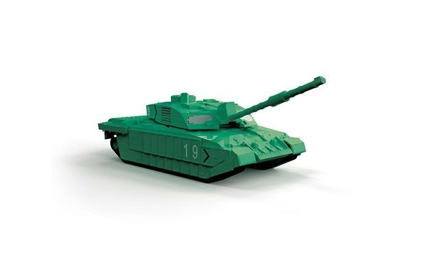 Airfix Quick Build Challenger Tank - Green i gruppen SPORT, FRITID & HOBBY / Hobby / Plastmodeller / Startkit/Gåvoset hos TP E-commerce Nordic AB (A06767)