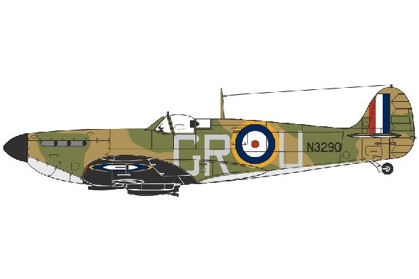 Airfix Supermarine Spitfire MkIa 1:72 i gruppen SPORT, FRITID & HOBBY / Hobby / Plastmodeller / Flyg/Helikoptrar hos TP E-commerce Nordic AB (A06773)