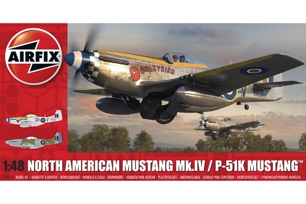 Airfix North American Mustang Mk.IV 1/48 i gruppen SPORT, FRITID & HOBBY / Hobby / Plastmodeller / Flyg/Helikoptrar hos TP E-commerce Nordic AB (A06784)