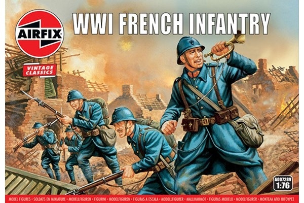 Airfix WW1 French Infantry i gruppen SPORT, FRITID & HOBBY / Hobby / Plastmodeller / Figurer hos TP E-commerce Nordic AB (A06796)