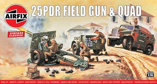 Airfix 25pdr Field Gun i gruppen SPORT, FRITID & HOBBY / Hobby / Plastmodeller / Militärfordon (Land) hos TP E-commerce Nordic AB (A06801)