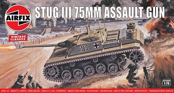 Airfix Stug III 75mm Assault Gun i gruppen SPORT, FRITID & HOBBY / Hobby / Plastmodeller / Militärfordon (Land) hos TP E-commerce Nordic AB (A06802)