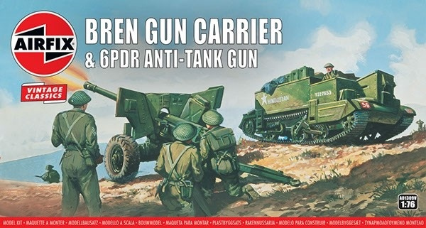 Airfix Bren Gun Carrier & 6 pdr AT Gun i gruppen SPORT, FRITID & HOBBY / Hobby / Plastmodeller / Militärfordon (Land) hos TP E-commerce Nordic AB (A06803)