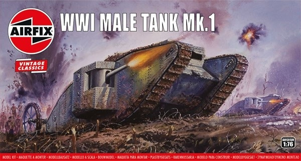 Airfix WWI \'Male\' Tank i gruppen SPORT, FRITID & HOBBY / Hobby / Plastmodeller / Militärfordon (Land) hos TP E-commerce Nordic AB (A06805)