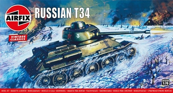 Airfix T-34 Tank i gruppen SPORT, FRITID & HOBBY / Hobby / Plastmodeller / Militärfordon (Land) hos TP E-commerce Nordic AB (A06806)