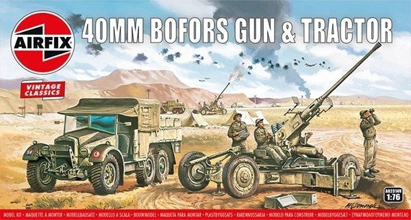 Airfix Bofors Gun & Tractor i gruppen SPORT, FRITID & HOBBY / Hobby / Plastmodeller / Militärfordon (Land) hos TP E-commerce Nordic AB (A06809)