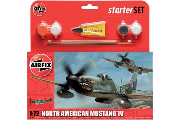 Airfix P-51D Mustang i gruppen SPORT, FRITID & HOBBY / Hobby / Plastmodeller / Startkit/Gåvoset hos TP E-commerce Nordic AB (A06835)