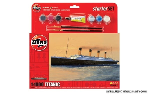 Airfix RMS Titanic 1:1000 i gruppen SPORT, FRITID & HOBBY / Hobby / Plastmodeller / Startkit/Gåvoset hos TP E-commerce Nordic AB (A06873)