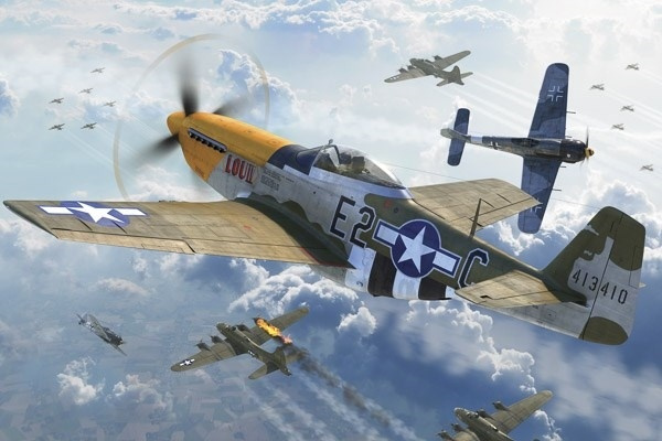 Airfix North American P51-D Mustang (Filletless Tails) i gruppen SPORT, FRITID & HOBBY / Hobby / Plastmodeller / Flyg/Helikoptrar hos TP E-commerce Nordic AB (A06885)