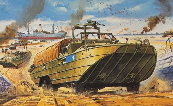 Airfix DUKW i gruppen SPORT, FRITID & HOBBY / Hobby / Plastmodeller / Militärfordon (Land) hos TP E-commerce Nordic AB (A06905)