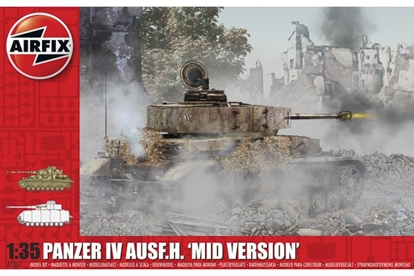 Airfix Panzer IV Ausf.H \'Mid Version i gruppen SPORT, FRITID & HOBBY / Hobby / Plastmodeller / Militärfordon (Land) hos Teknikproffset Nordic AB (A06906)