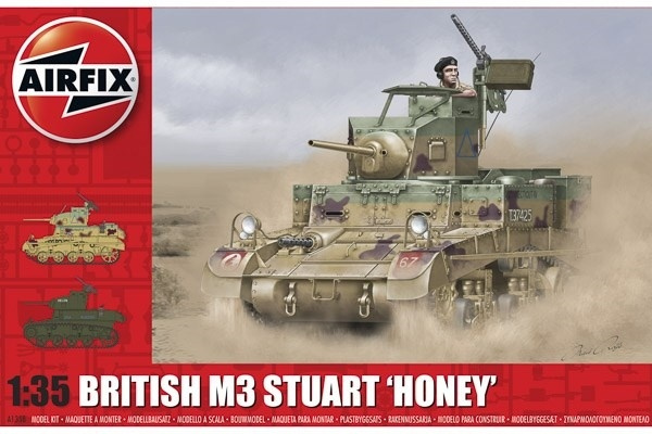 Airfix M3 Stuart \'Honey\' (British Version) i gruppen SPORT, FRITID & HOBBY / Hobby / Plastmodeller / Militärfordon (Land) hos TP E-commerce Nordic AB (A06910)