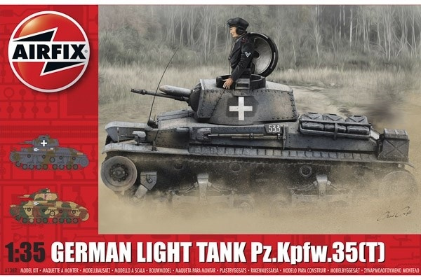 Airfix German Light Tank Pz.Kpfw.35(t) i gruppen SPORT, FRITID & HOBBY / Hobby / Plastmodeller / Militärfordon (Land) hos TP E-commerce Nordic AB (A06914)