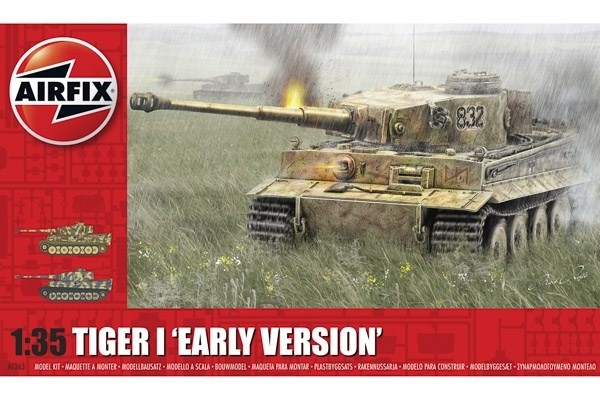 Airfix Tiger-1 \'Early Version i gruppen SPORT, FRITID & HOBBY / Hobby / Plastmodeller / Militärfordon (Land) hos TP E-commerce Nordic AB (A06915)