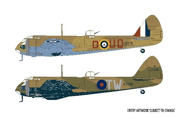 Airfix 1:48 Bristol Blenheim Mk.1 i gruppen SPORT, FRITID & HOBBY / Hobby / Plastmodeller / Flyg/Helikoptrar hos TP E-commerce Nordic AB (A06973)