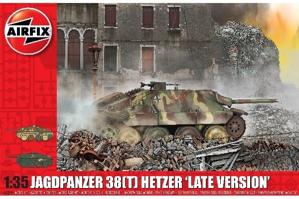 Airfix 1:35 JagdPanzer 38 tonne Hetzer, Late Version i gruppen SPORT, FRITID & HOBBY / Hobby / Plastmodeller / Militärfordon (Land) hos TP E-commerce Nordic AB (A06977)