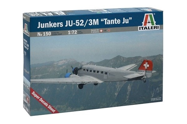 Italeri 1:72 JUNKERS JU-52 3/m \'TANTE JU i gruppen SPORT, FRITID & HOBBY / Hobby / Plastmodeller / Flyg/Helikoptrar hos TP E-commerce Nordic AB (A07041)